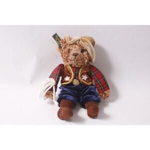 Christopher Radko Teddies Around The World Cowboy Plush Ornament ~260415-WH 1076